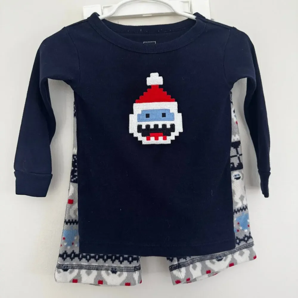 Bundle of babyGap Fleece Pajama Sets: Christmas Dinosaurs and Abominable Snowman
